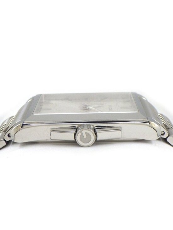 Gucci Watch Timeless Rectangle 138.4 Rectangular Sunray Silver Dial Date SS main image 9